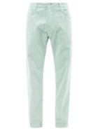 Officine Gnrale - James Cotton-corduroy Straight-leg Trousers - Mens - Light Blue