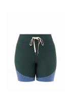 Matchesfashion.com The Upside - Bhoomi Dance Striped Jersey Cycling Shorts - Womens - Green Multi