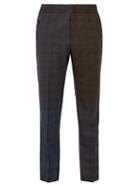 Matchesfashion.com Stella Mccartney - Checked Wool Trousers - Mens - Brown Multi
