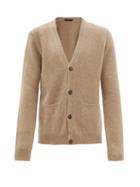 Matchesfashion.com The Gigi - Justin Wool Blend Knitted Cardigan - Mens - Beige