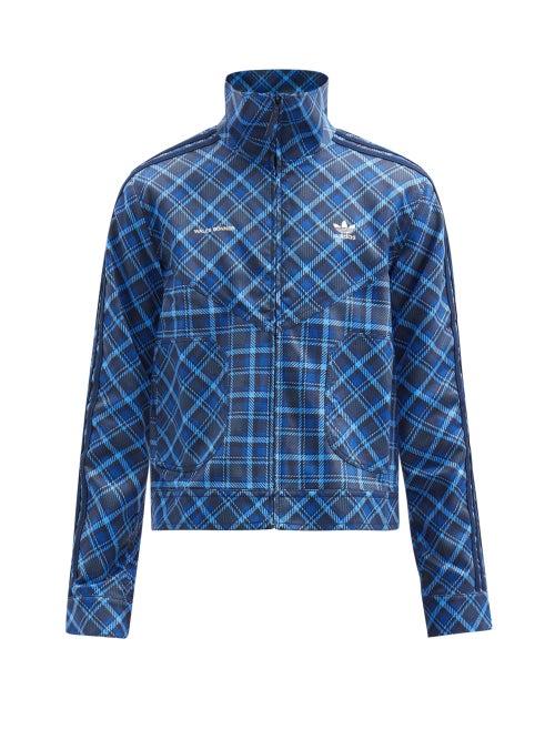 Matchesfashion.com Adidas X Wales Bonner - Tartan-print Twill Track Jacket - Mens - Blue