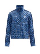 Matchesfashion.com Adidas X Wales Bonner - Tartan-print Twill Track Jacket - Mens - Blue