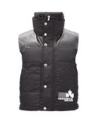 Matchesfashion.com Dsquared2 - Faux Leather-panel Quilted-down Shell Gilet - Mens - Black