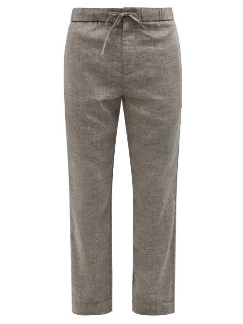 Matchesfashion.com Frescobol Carioca - Sport Linen-blend Trousers - Mens - Light Grey