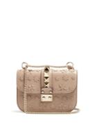 Valentino Floral-appliqu Leather Cross-body Bag