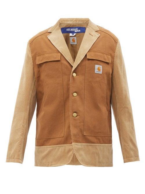 Junya Watanabe - X Carhartt Single-breasted Cotton Blazer - Mens - Beige