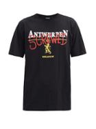 Matchesfashion.com Vetements - Antwerpen Screwed-print Cotton-jersey T-shirt - Mens - Black