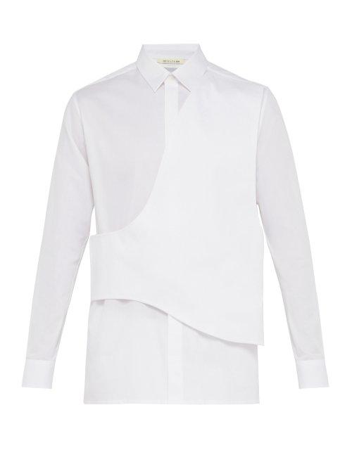 Matchesfashion.com 1017 Alyx 9sm - Cross Panel Ribbed Cotton Shirt - Mens - White