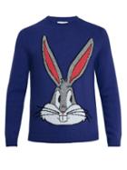 Matchesfashion.com Gucci - Bugs Bunny Wool Knit Sweater - Mens - Blue