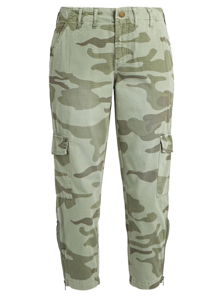 Current/elliott The Utilitarian Camouflage-print Trousers