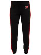 Matchesfashion.com Bella Freud - 24 Heures Intarsia Cashmere Track Pants - Womens - Black Multi