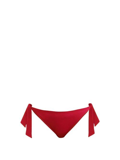 Matchesfashion.com Max Mara Beachwear - Bisous Bikini Briefs - Womens - Red