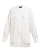 Matchesfashion.com Nili Lotan - Orelene Patch Pocket Shirt - Womens - White