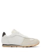 Mens Shoes Maison Margiela - Runner Panelled Leather Trainers - Mens - White Multi