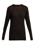 Matchesfashion.com Lemaire - Fine Knit Sweater - Womens - Black