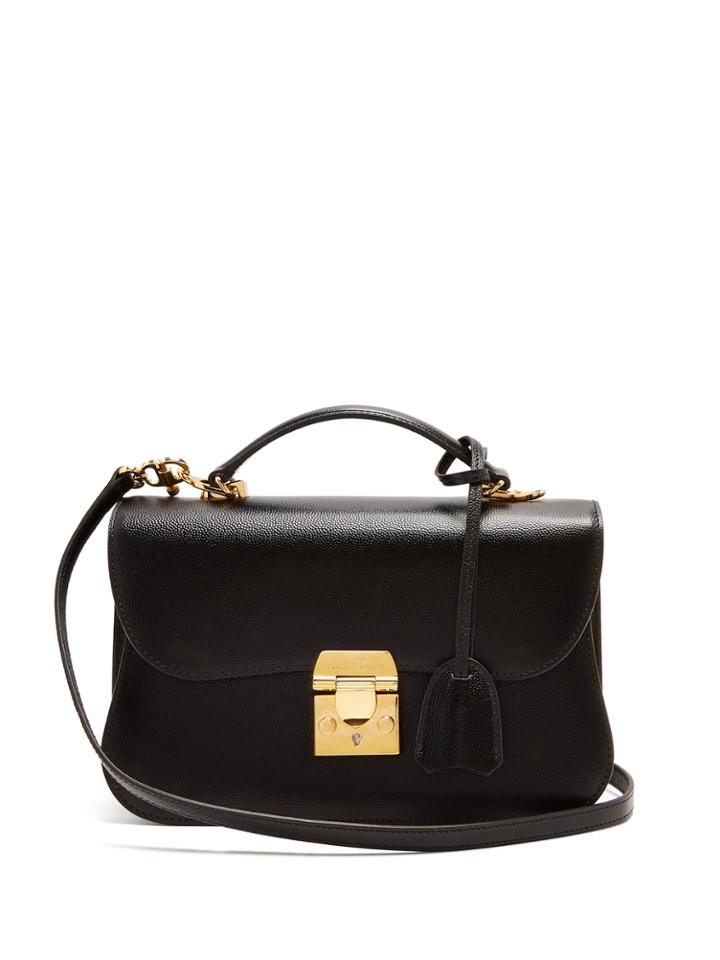 Mark Cross Dorothy Grained-leather Shoulder Bag