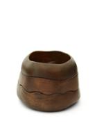 Matchesfashion.com Vanda Jacintho - Set Of Three Wavewood Stacking Bracelets - Womens - Brown