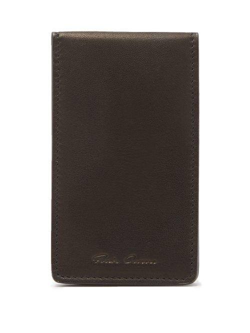 Matchesfashion.com Rick Owens - Bi Fold Leather Cardholder - Mens - Black