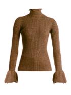 Acne Studios Raine Cut-out Ribbed-knit Alpaca-blend Sweater