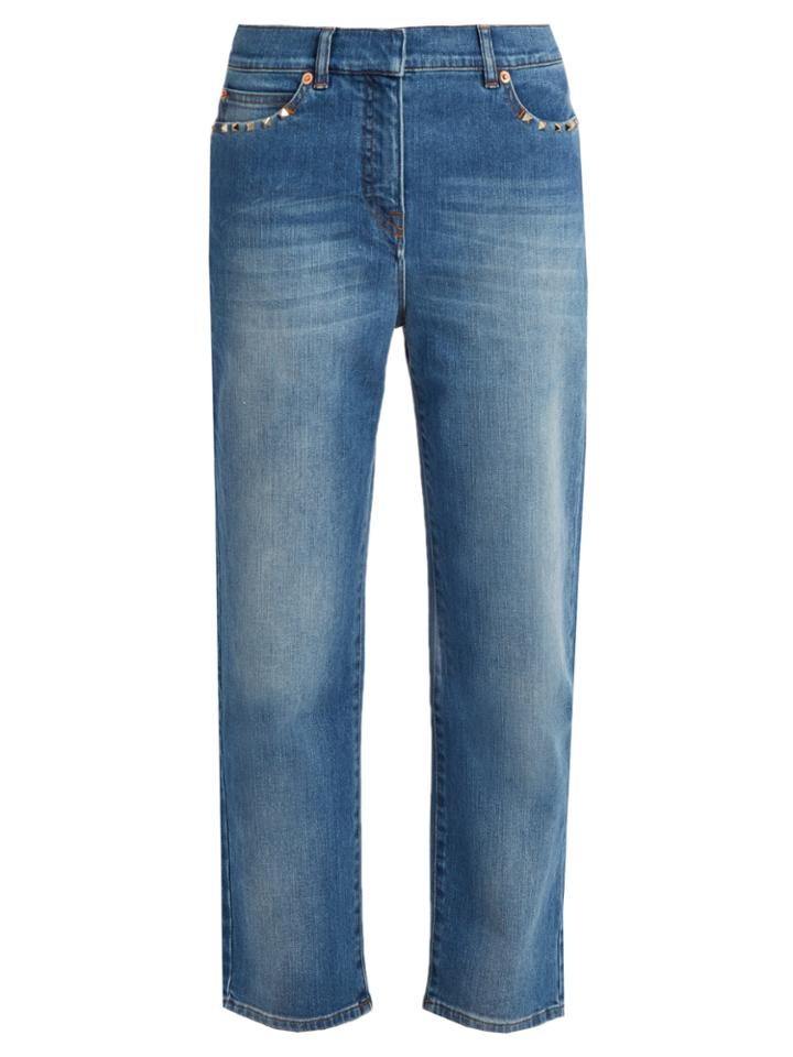 Valentino Rockstud Untitled #6 High-rise Boyfriend Jeans