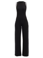 Matchesfashion.com Norma Kamali - Studded Open-back Jumpsuit - Womens - Black