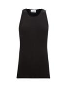 Raey - Round-neck Silk-blend Ribbed-knit Vest - Womens - Black