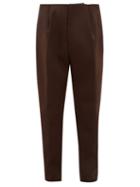 Matchesfashion.com Bottega Veneta - Tailored Wool Slim Leg Trousers - Mens - Brown