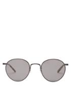 Matchesfashion.com Garrett Leight - Wilson Round Stainless Steel Sunglasses - Mens - Black
