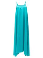 Matchesfashion.com Loup Charmant - Amelia Tie-straps Silk Maxi Dress - Womens - Green