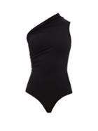 Matchesfashion.com Rick Owens - One-shoulder Swimsuit - Womens - Black
