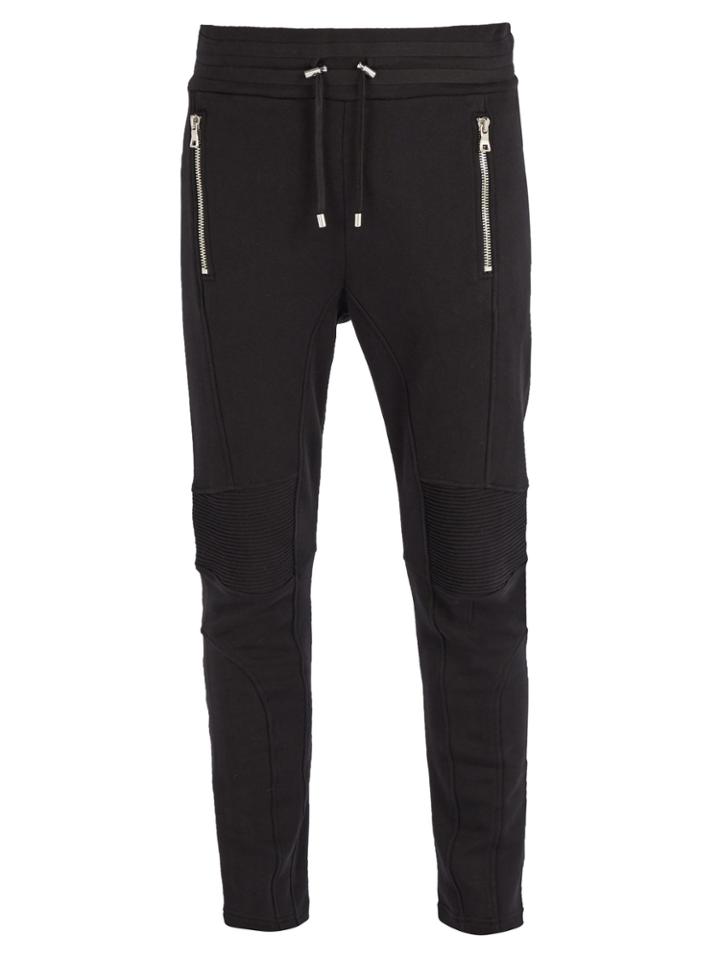 Balmain Slim-fit Cotton-jersey Track Pants