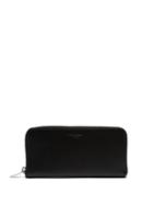 Matchesfashion.com Saint Laurent - Bandana Print Leather Zip Around Wallet - Mens - Black
