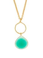 Matchesfashion.com Sylvia Toledano - Eclipse Green Onyx Pendant Necklace - Womens - Green