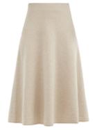 Matchesfashion.com Weekend Max Mara - Cachi Skirt - Womens - Beige