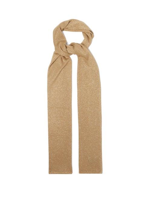 Matchesfashion.com Joseph - Lurex-knit Scarf - Womens - Beige