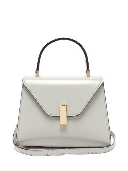 Matchesfashion.com Valextra - Iside Mini Leather Bag - Womens - Light Grey