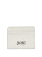 Ladies Accessories Maison Margiela - Four Stitches Logo-print Leather Cardholder - Womens - White
