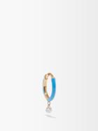 Perse - Diamond, Enamel & 18kt Gold Single Earring - Womens - Yellow Gold