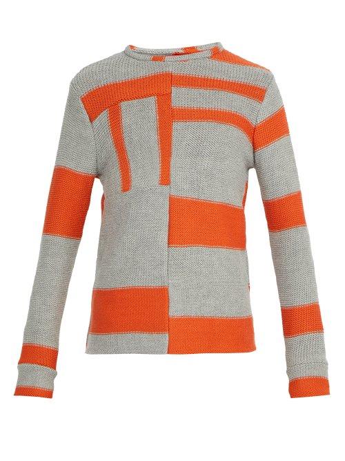 Matchesfashion.com Eckhaus Latta - Anxiety Relief Wool Knit Sweater - Mens - Multi