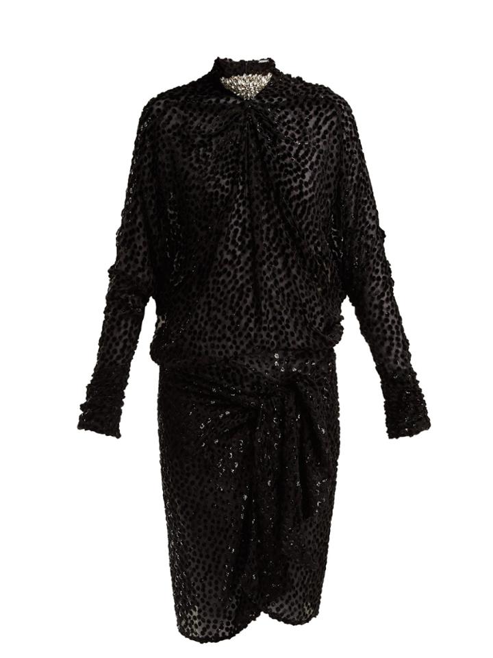 Dodo Bar Or Ida Polka-dot Fil-coup Mini Dress