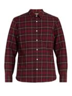 Matchesfashion.com Burberry - George Vintage Check Cotton Blend Shirt - Mens - Burgundy Multi