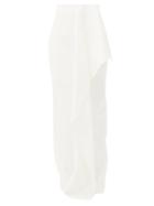 Roksanda - Korresia Waterfall Crepe Maxi Skirt - Womens - Ivory