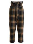 Vivienne Westwood Anglomania New Kung Fu Wool-blend Tartan Cropped Trousers
