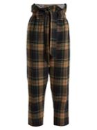 Vivienne Westwood Anglomania New Kung Fu Wool-blend Tartan Cropped Trousers