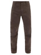 Matchesfashion.com Rag & Bone - Defined-cuff Cotton-blend Chino Trousers - Mens - Dark Grey