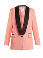 Matchesfashion.com Racil - New York Contrast Lapel Wool Blazer - Womens - Pink