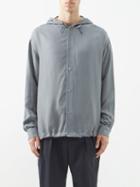 Giorgio Armani - Hooded Broadcloth Jacket - Mens - Grey