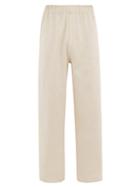 Matchesfashion.com Marrakshi Life - Cotton Blend Boucl Palazzo Trousers - Mens - Cream