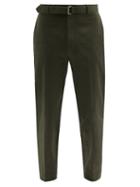 Matchesfashion.com Officine Gnrale - Owen Cotton-twill Straight-leg Trousers - Mens - Khaki