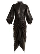 Joseph Fay Ruched-leather Dress